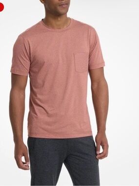 Vuori Tradewind Performance Tee Mens Size M Heathered Breathable
Pocket Stretch